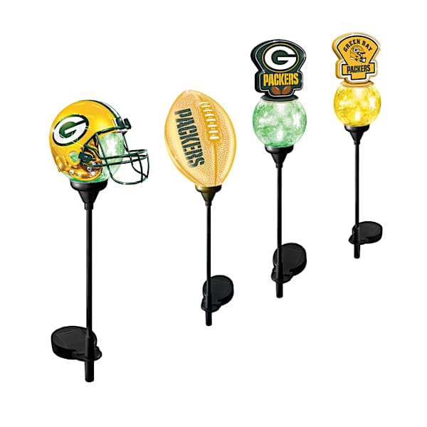 Green Bay Packers Solar-Powered Outdoor Path Lights