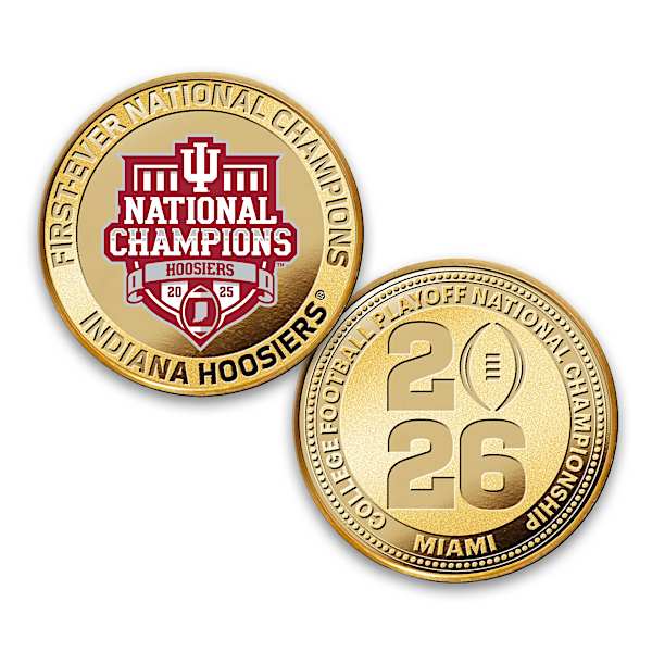 Indiana Hoosiers First-Ever CFP National Championship Coins