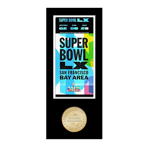 NFL Super Bowl 60th Anniversary Coins And Tribute Tickets