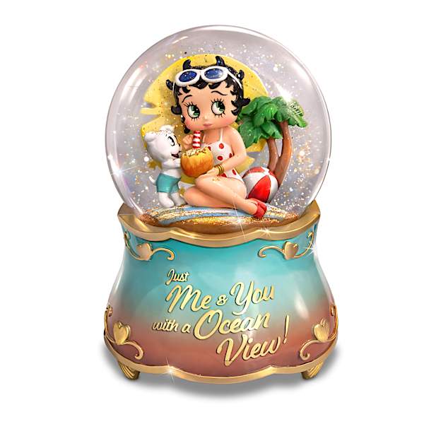 Betty Boop Illuminating Glitter Globes With Sassy Sentiments