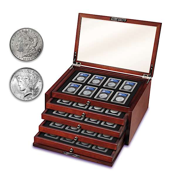 USA 250th Anniversary Morgan And Peace Silver Dollar Coins
