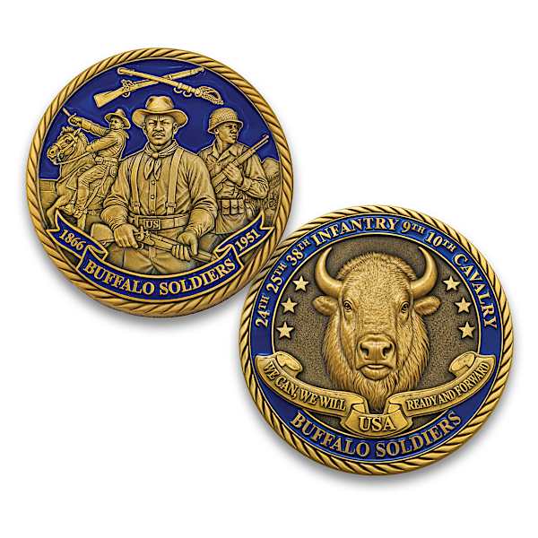 Buffalo Soldiers 160th Anniversary Challenge Coin Collection