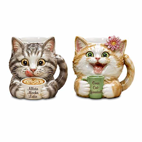 Purr-fect Day Ceramic Mugs Inspired By Kayomi Harai Art