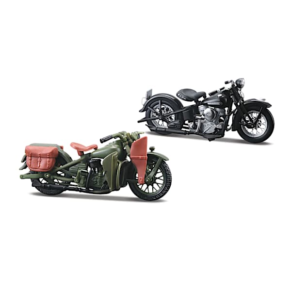 1:18-Scale Historic Harley-Davidson Diecast Motorcycles