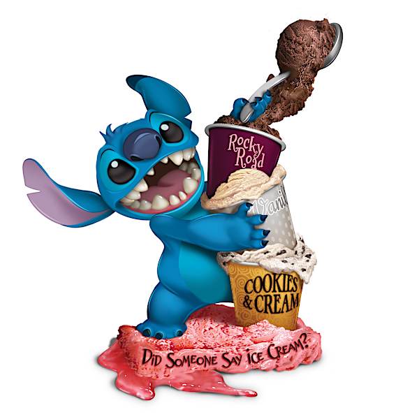 Disney Stitch Hand-Painted Foodie Mayhem Figurines