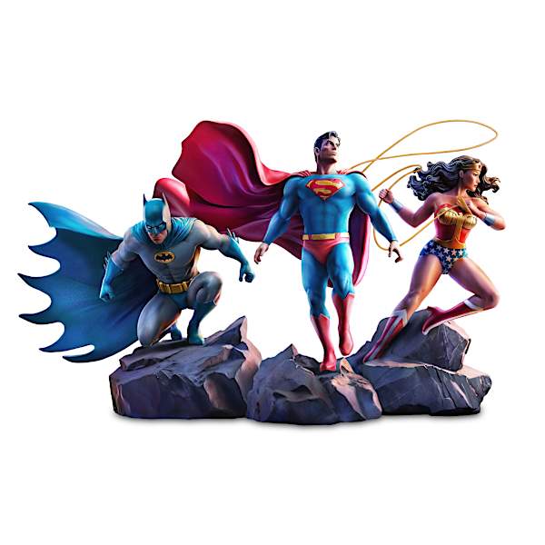 DC JUSTICE LEAGUE Hero Collection On Interlocking Bases