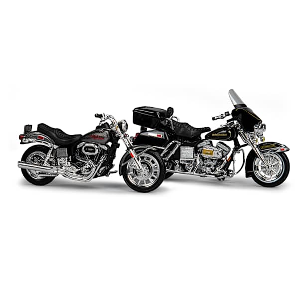 1:18-Scale Historic Harley-Davidson Diecast Motorcycles