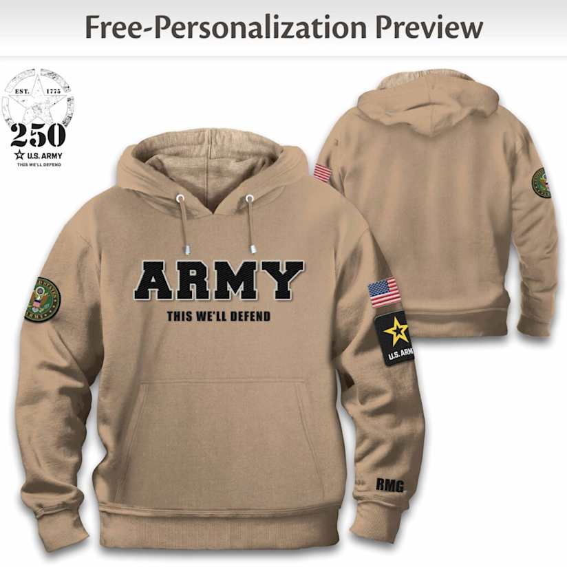 U.S. Army Personalized Men's Hoodie
