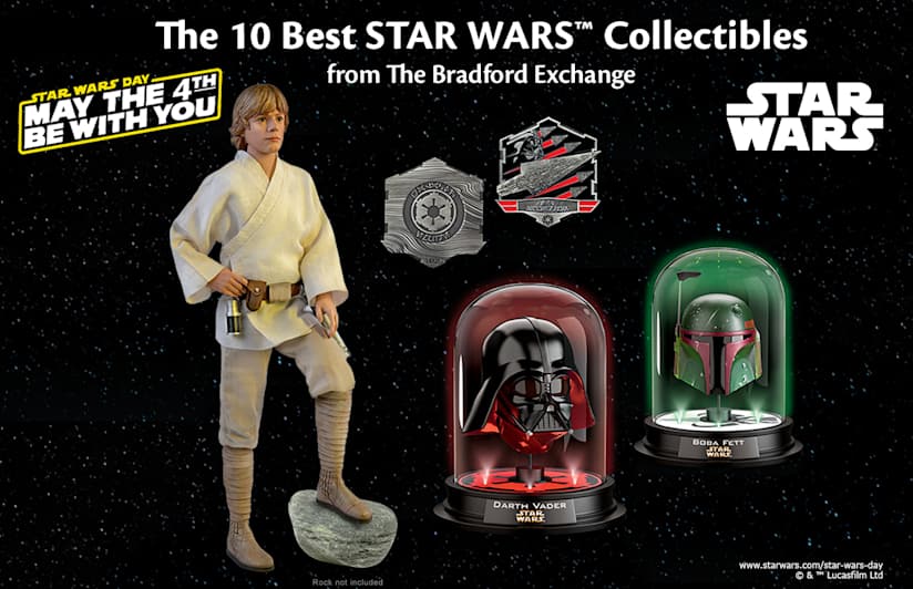 The 10 Best STAR WARS™ Collectibles from The Bradford Exchange