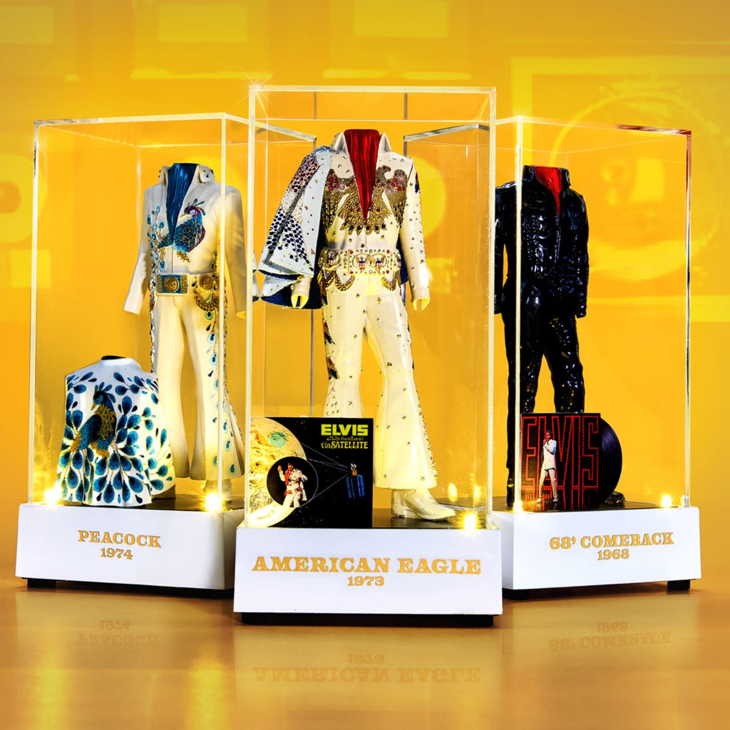 Elvis lluminated Jumpsuit Sculpture