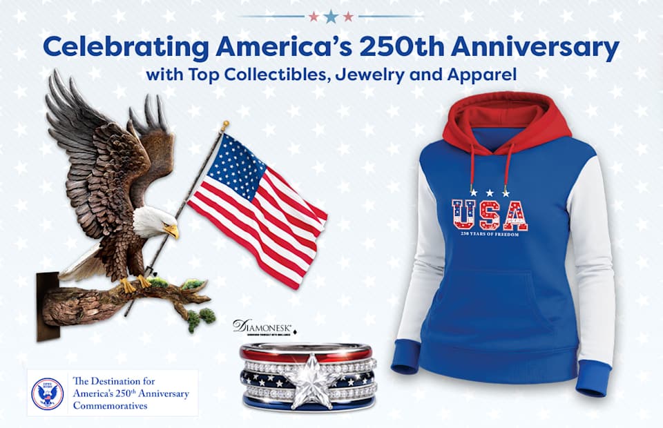 Celebrating America's 250th Anniversary with Top Collectibles, Jewelry and Apparel