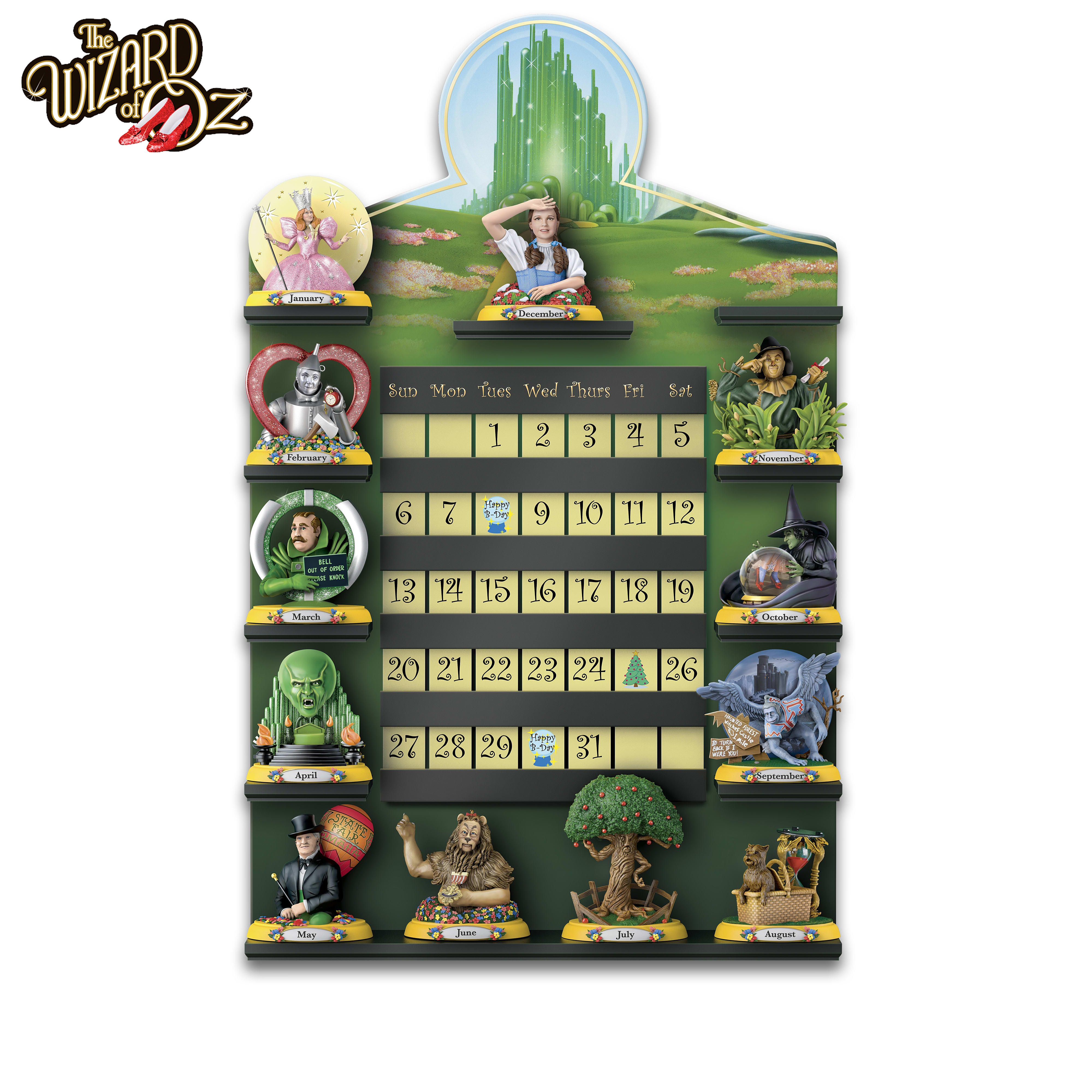 the-wizard-of-oz-perpetual-calendar-collection-with-custom-display-rack