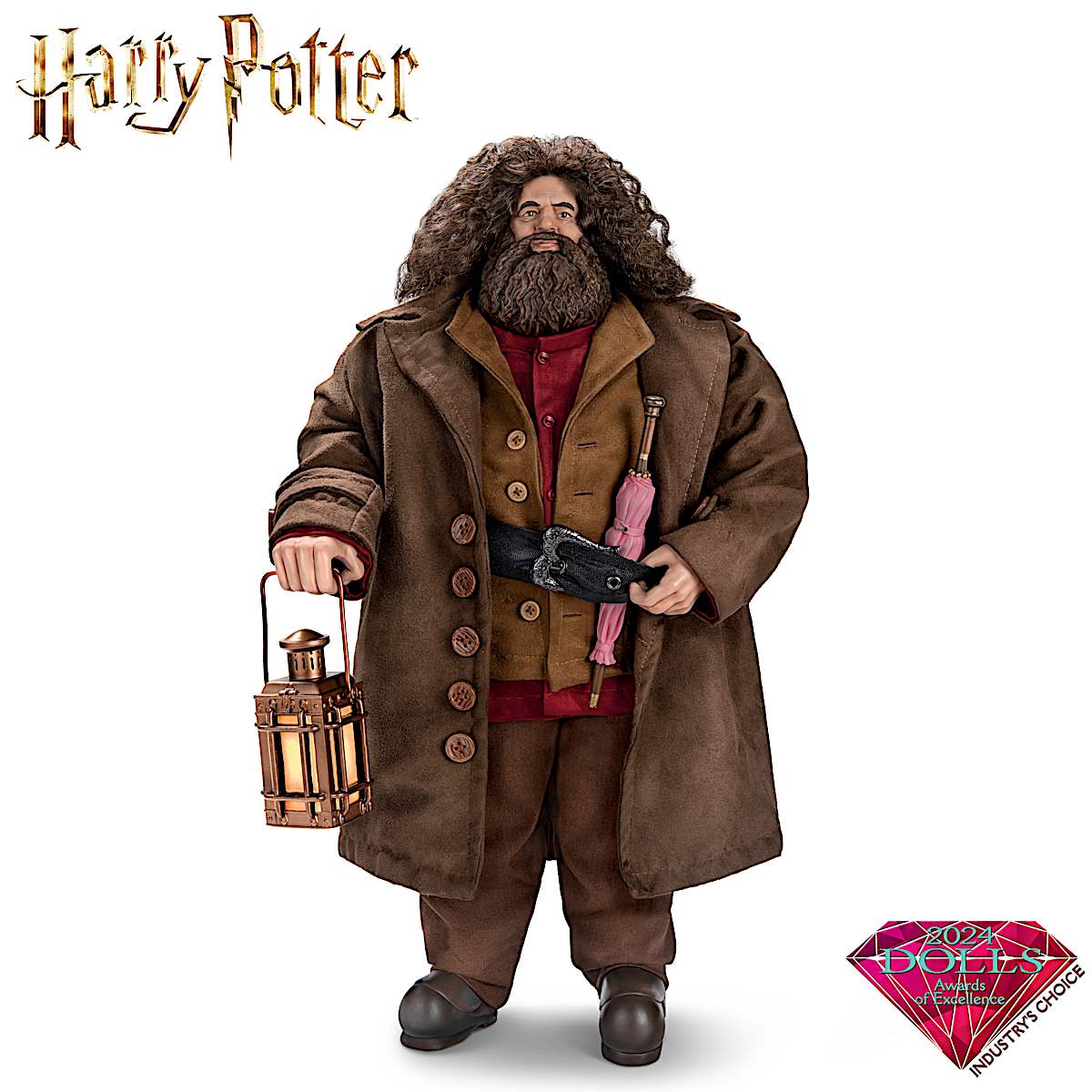 Hagi Rind HARRY POTTER 18.5 Tall RUBEUS HAGRID Portrait Figure With A Faux Suede ...