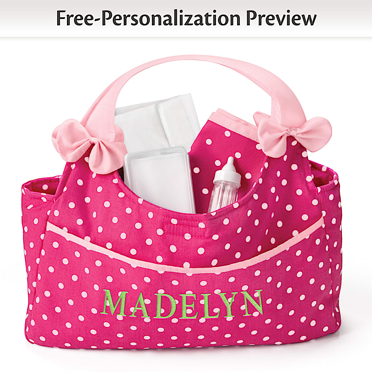 Diaper bag best sale with name embroidered