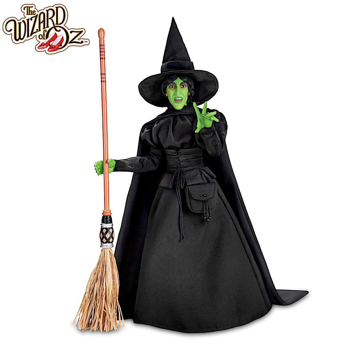 THE WIZARD OF OZ Wicked Witch Of The West Poseable Portrait Figure With HandPainted Details