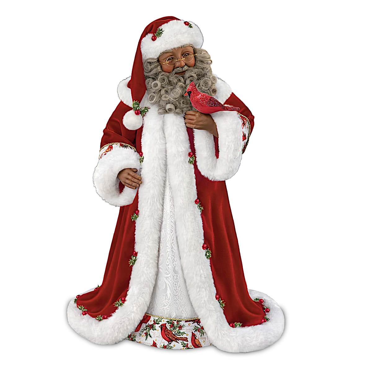 サンタドール(USA Sewbeit) Winter Blessings 23 Tall Hand-Painted Santa Doll By Doll Artist