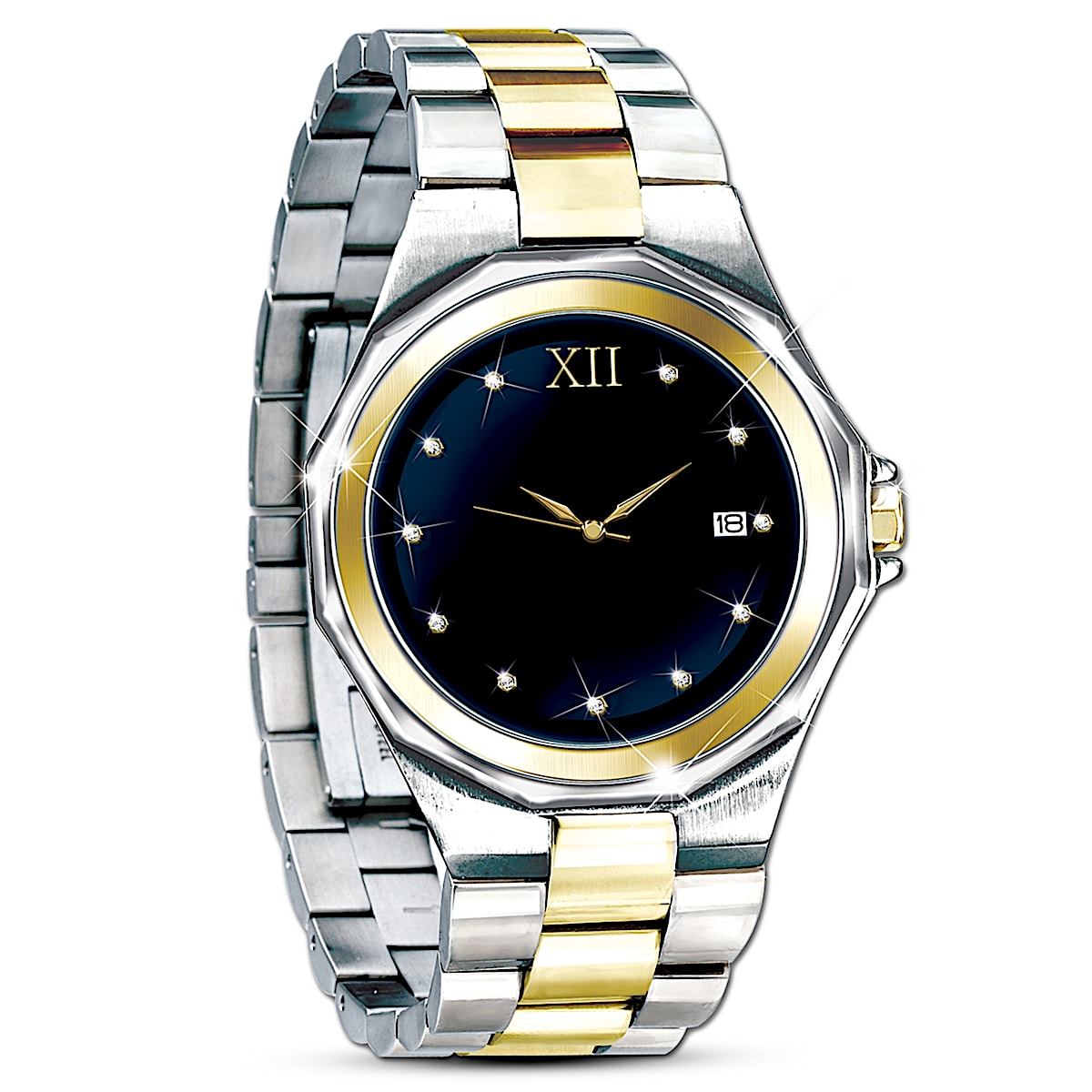 Timeless Love Stainless Steel Mens Watch: Romantic Jewelry Gift For Him
