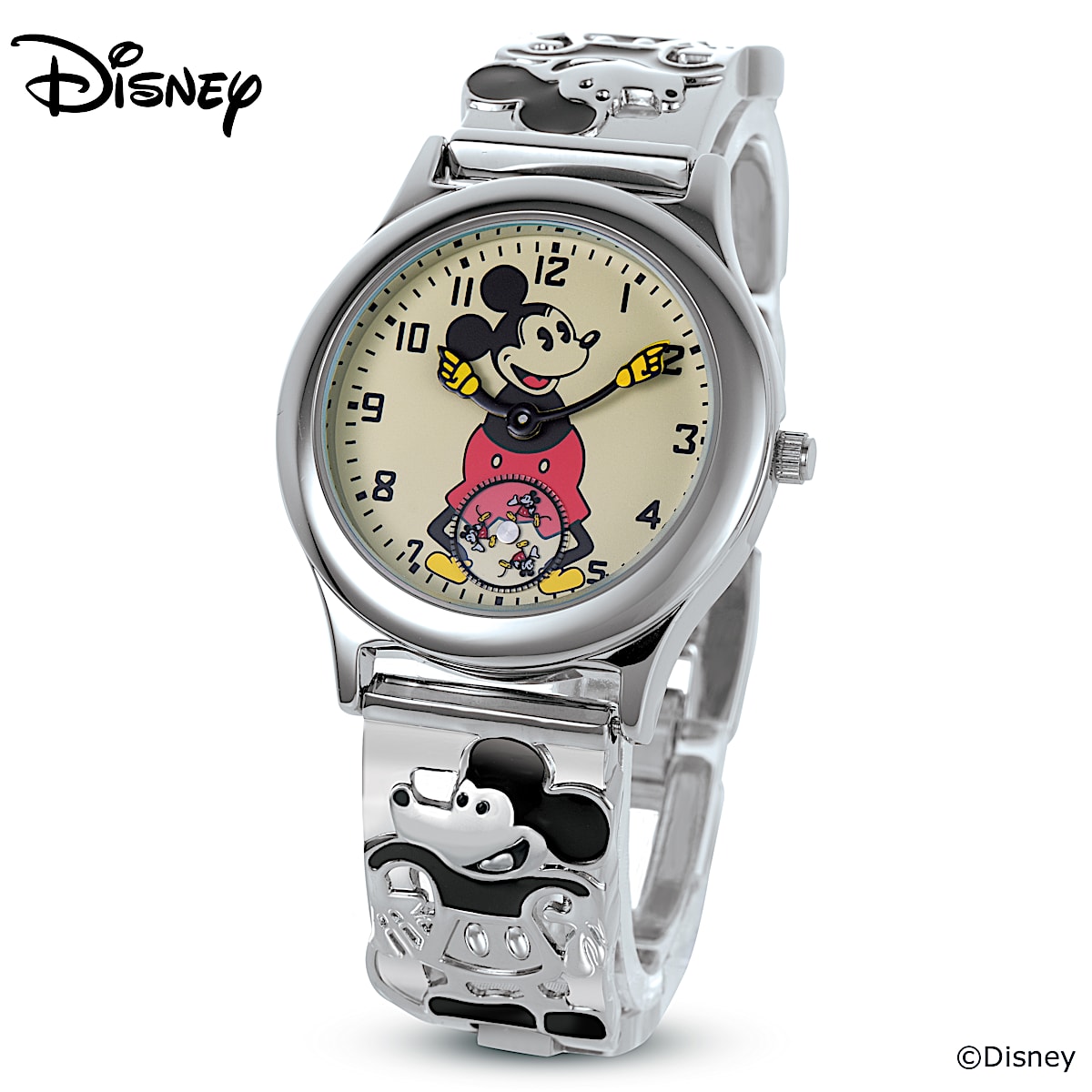 Rare Mickey Mouse Disney Watch for Men and Women | Big 45mm Large Disney  Vintage Mickey Watch - YouTube