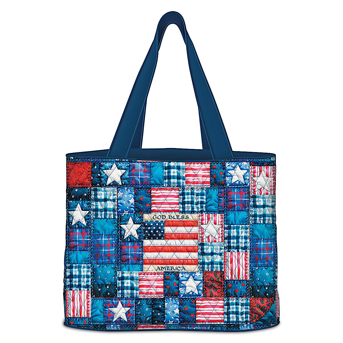 The bradford exchange quilted women's tote bag top