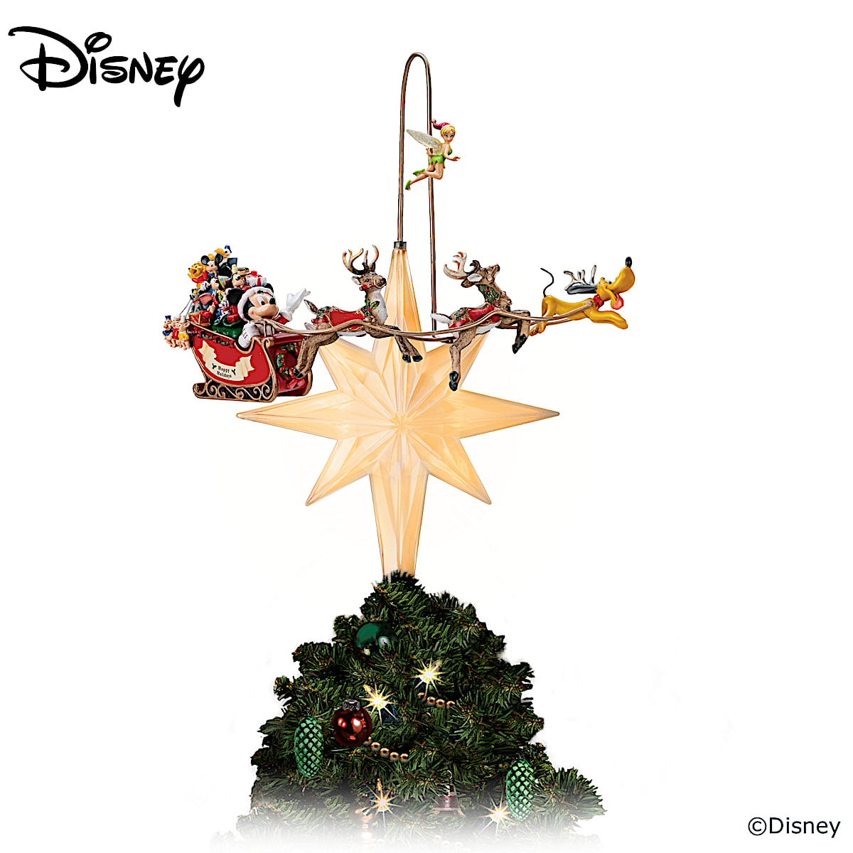 Disneys Timeless Holiday Treasures Tree Topper