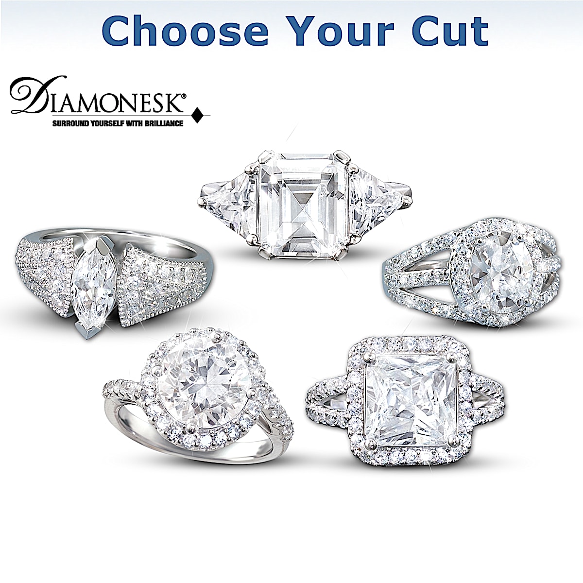 Diamonesk simulated outlet diamonds