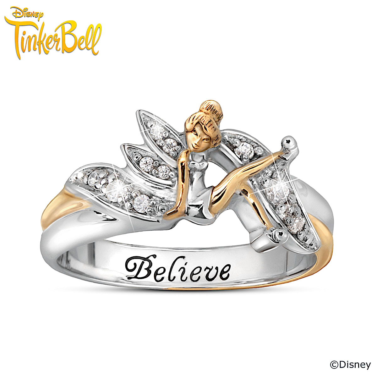Disney Tinker Bell Sparkling Ring