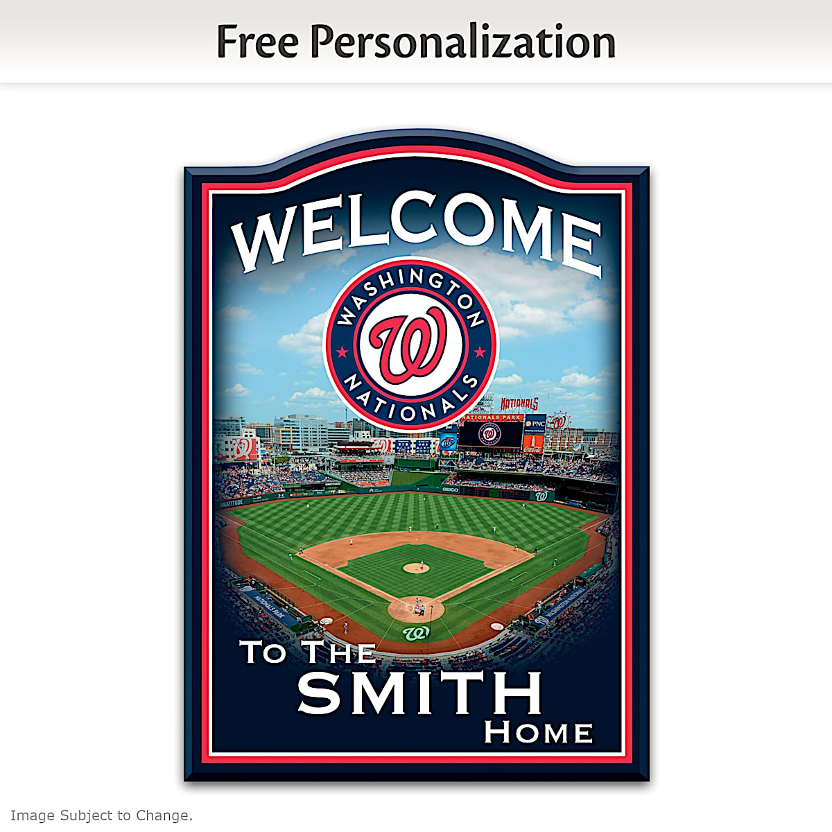 Personalized Name And Number Washington Nationals Baseball All