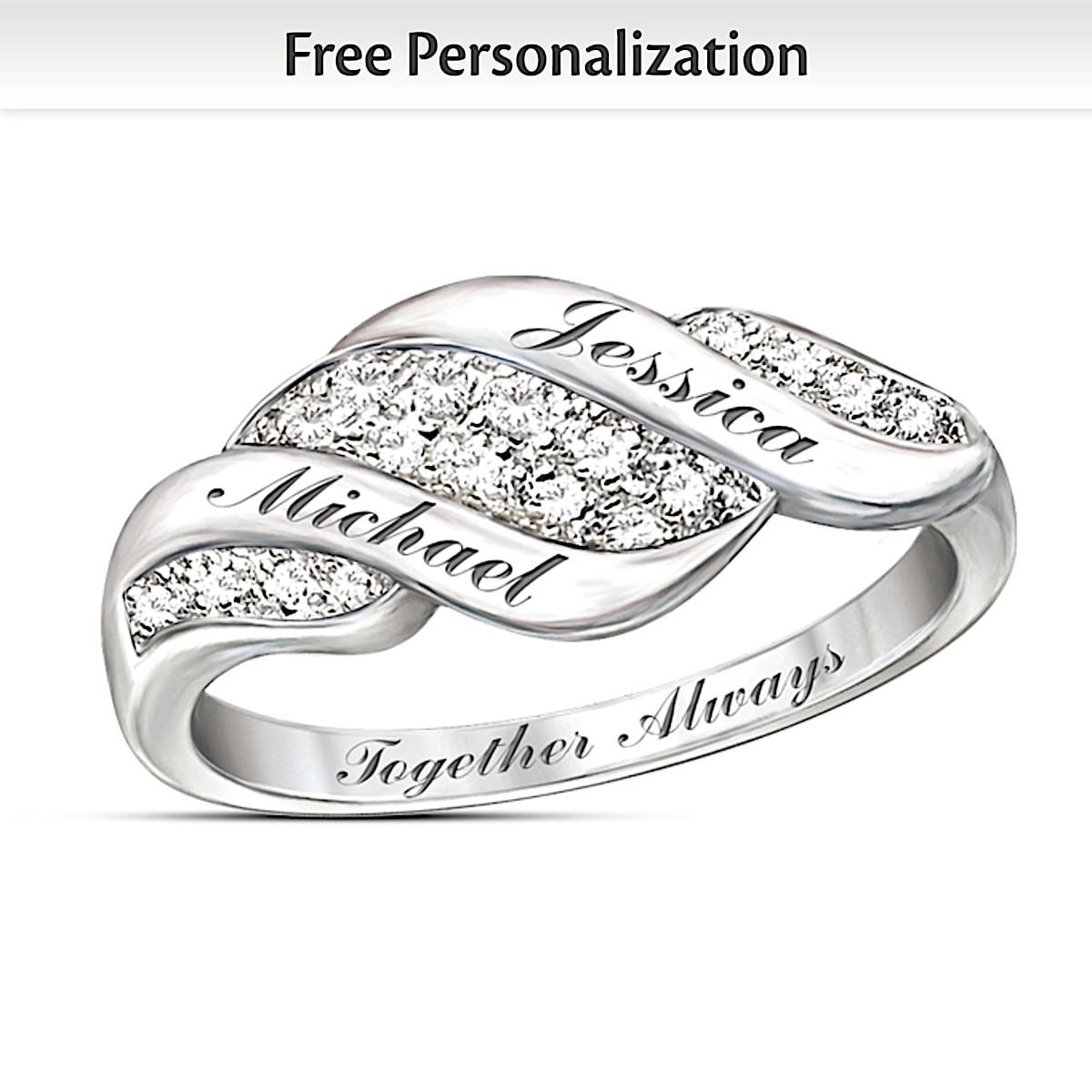 Name on sale art ring