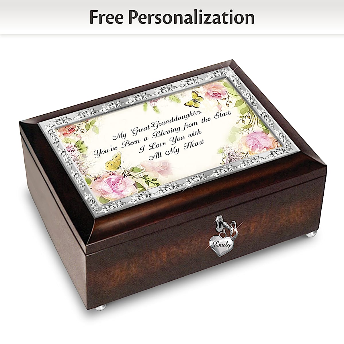 A GreatGranddaughter Is Gods Greatest Blessing Personalized Music Box