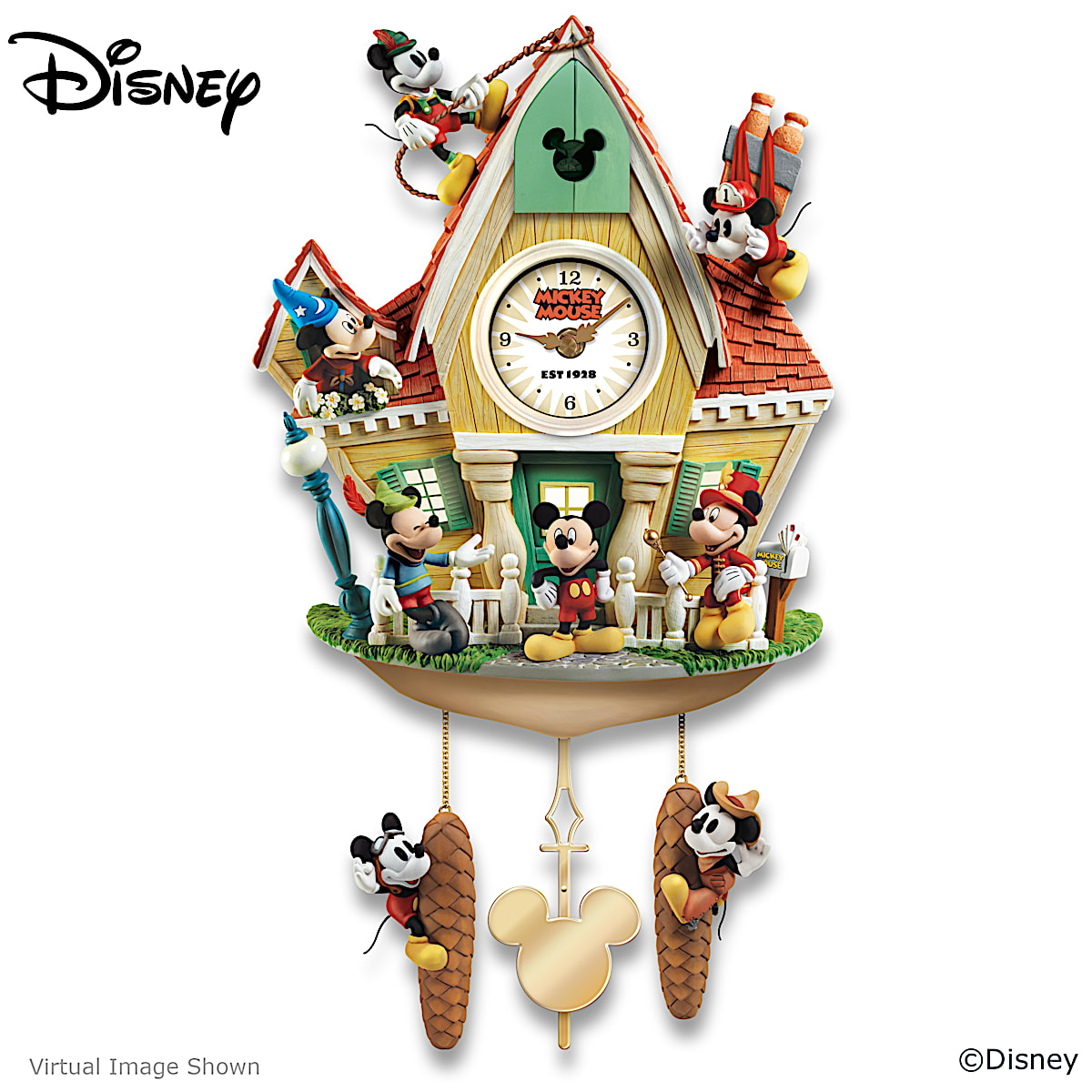 Musical clocks with movement disney hotsell