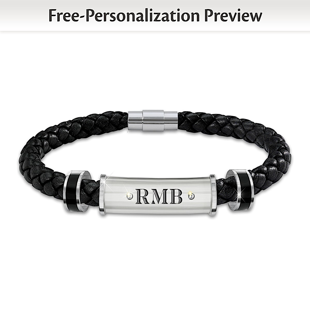 Personalized Stainless Steel Bracelet For Men - Custom Photo & Name Engraved, Adjustable Link Bracelet Gift - View #9