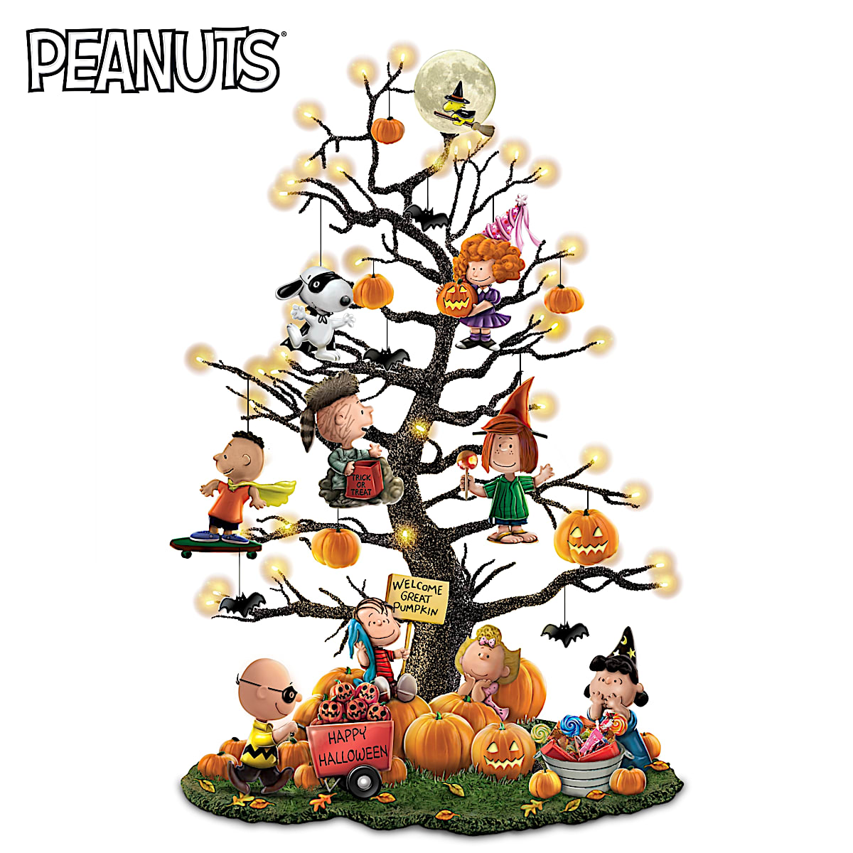 PEANUTS Its the Great Pumpkin Illuminated Halloween Tabletop
