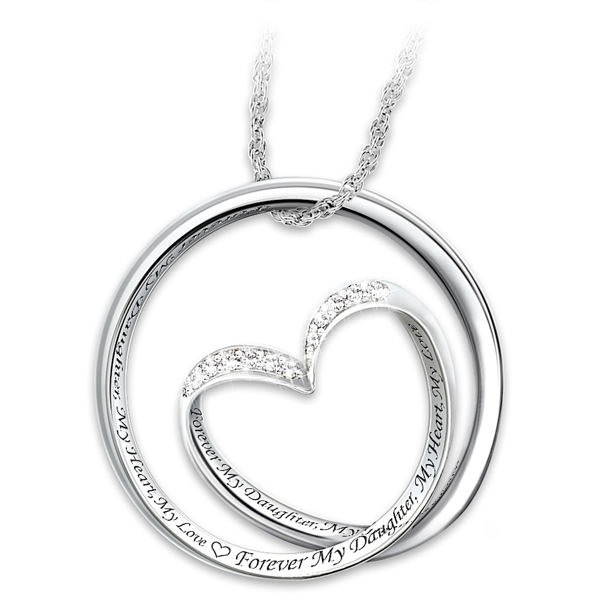 Infinity Heart Necklace - To My Daughter-In-Law - I Am Blessed To Have -  Wrapsify