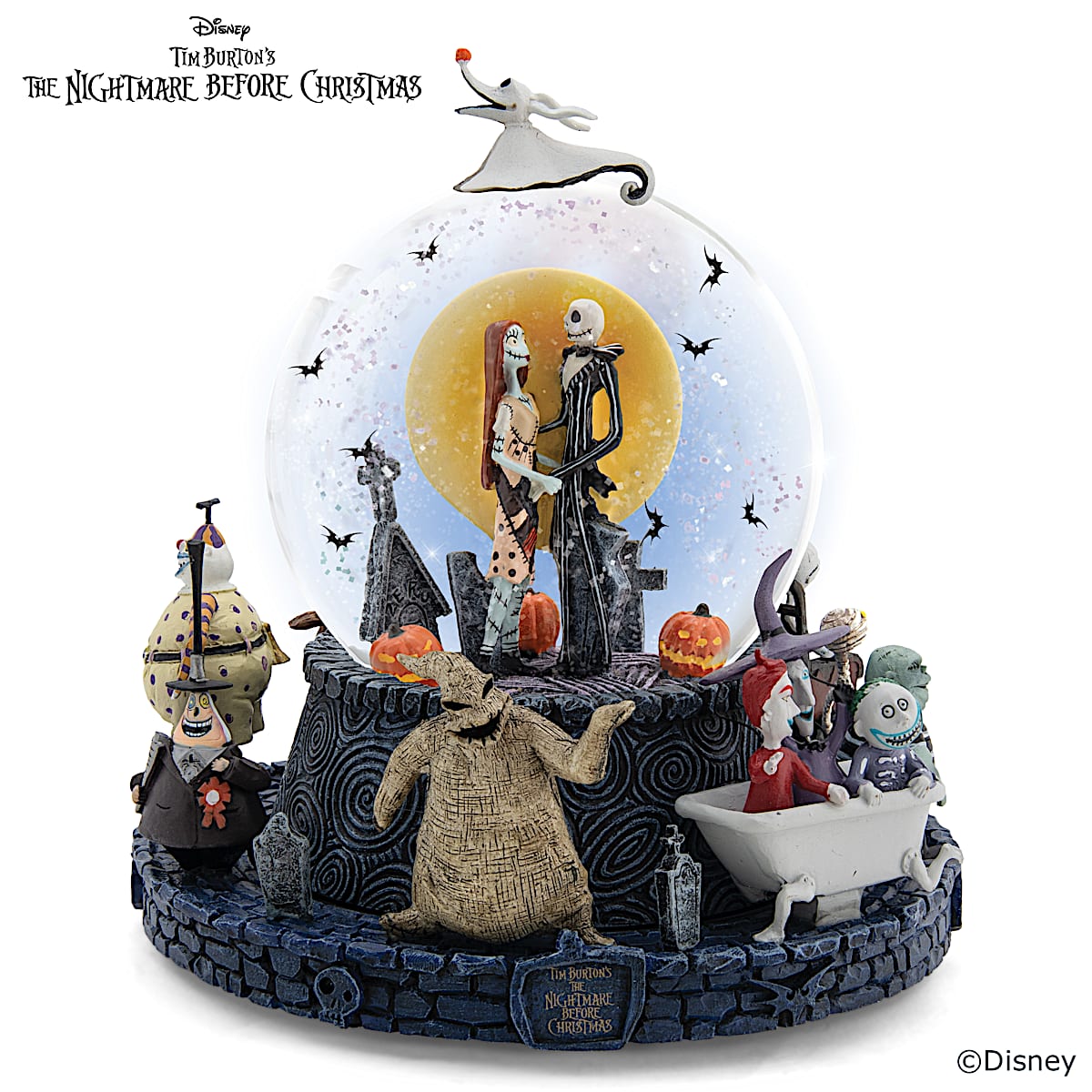 Disney The Nightmare Before Christmas Musical Glitter Globe