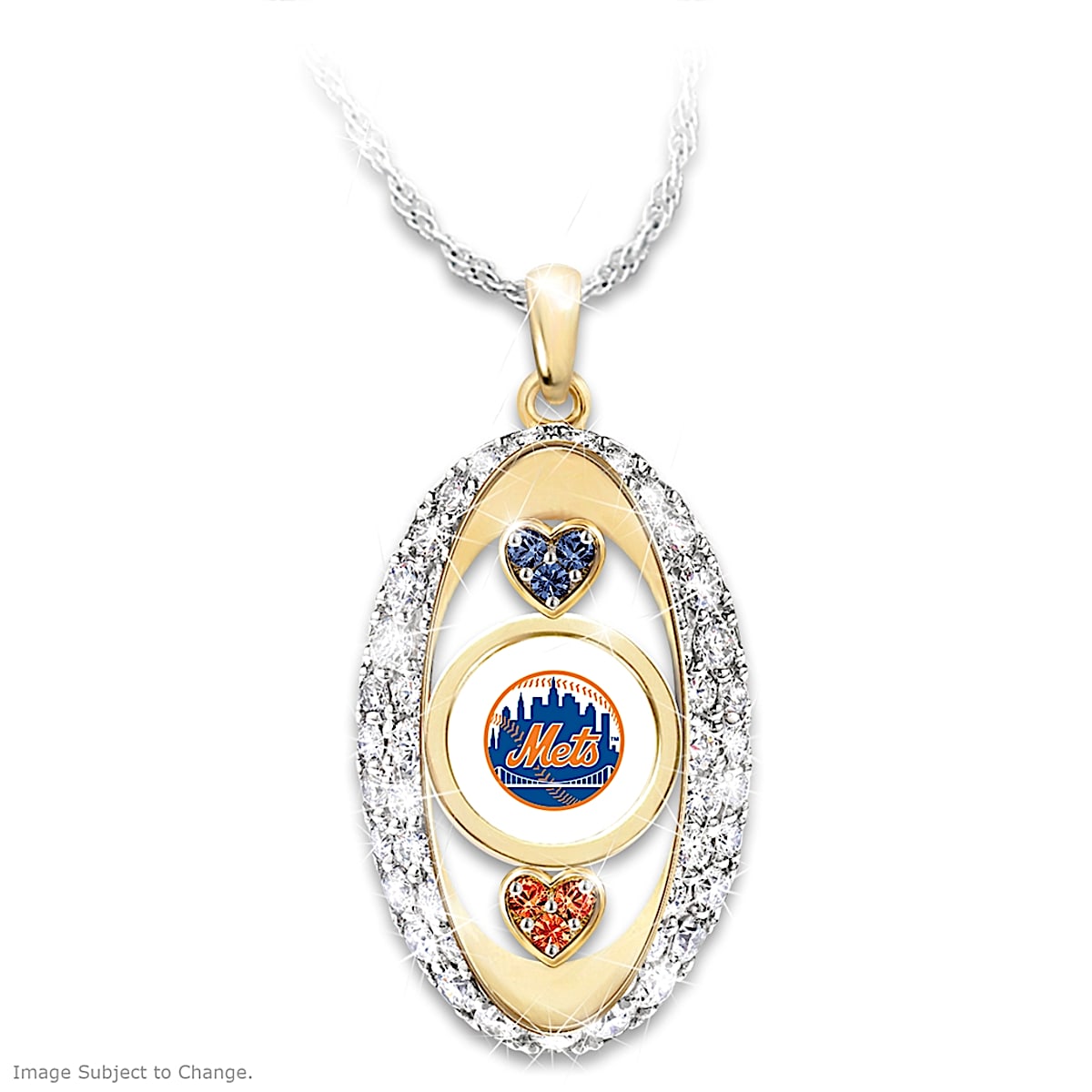 For The Love Of The Game New York Mets Pendant Necklace