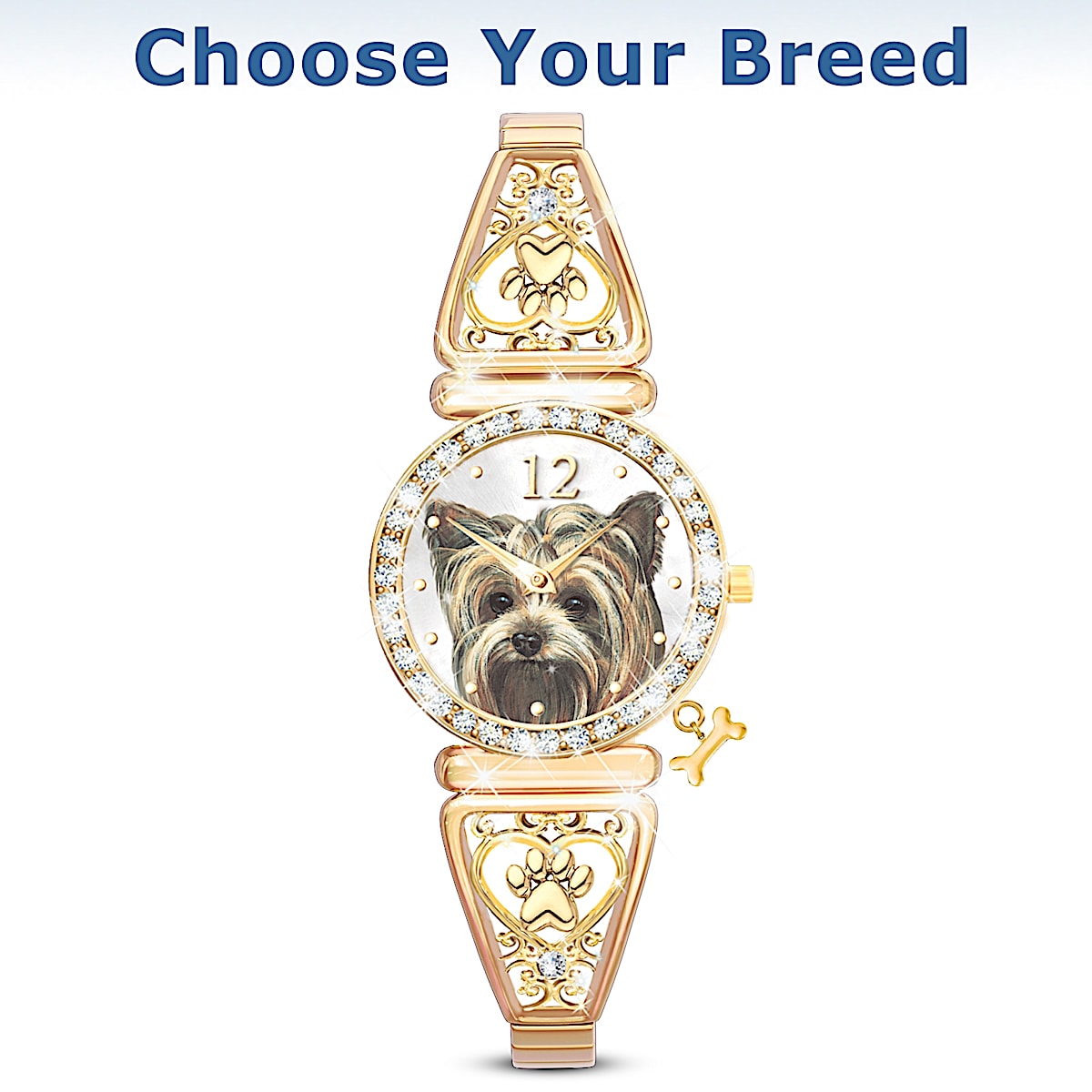 Forever Faithful Dog Precision Quartz Movement Womens Watch display picture 2