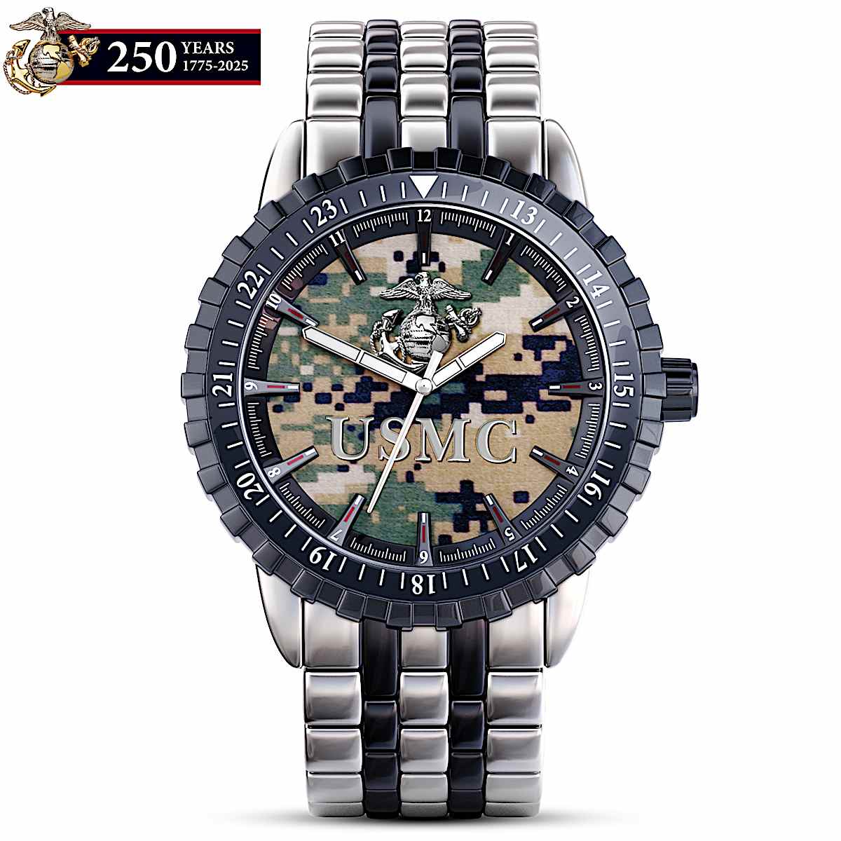US Marine Corps Pride Mens Camo Watch