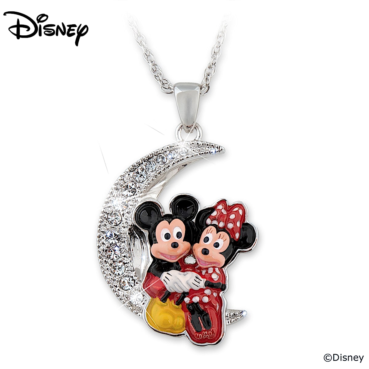 Rogers & Hollands® Jewelers Disney© Mickey & Minnie Interlocking Ears  Pendant | Hawthorn Mall