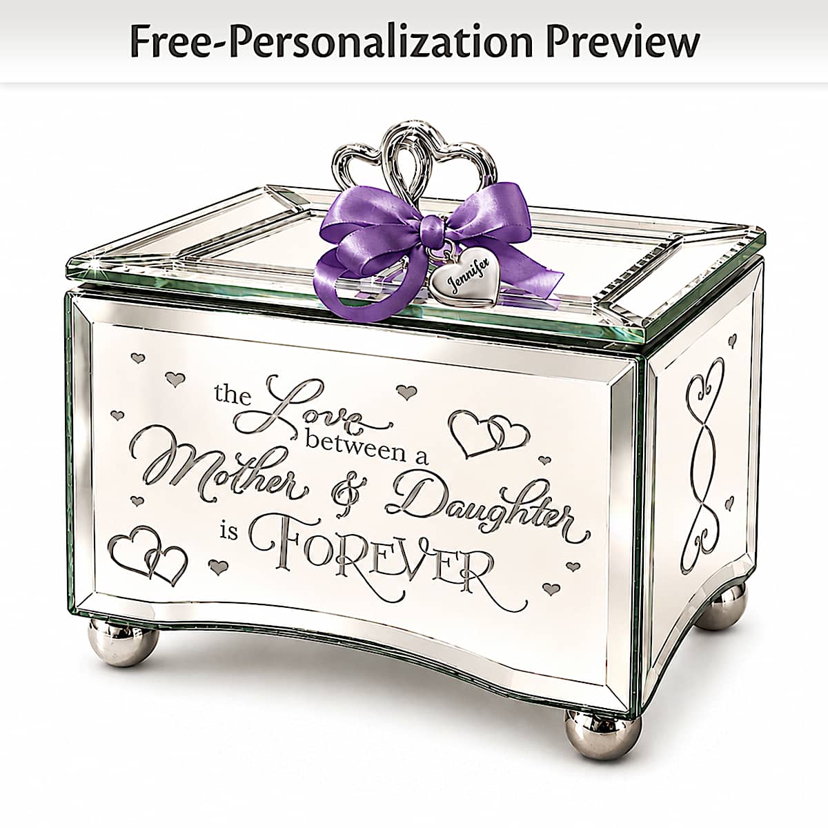 The Love Between A Mother And Daughter Personalized Music Box The