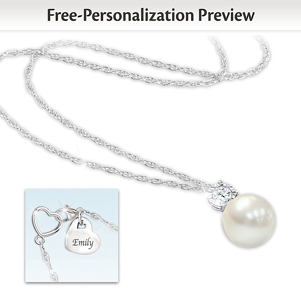 Personalized pearl necklace new arrivals