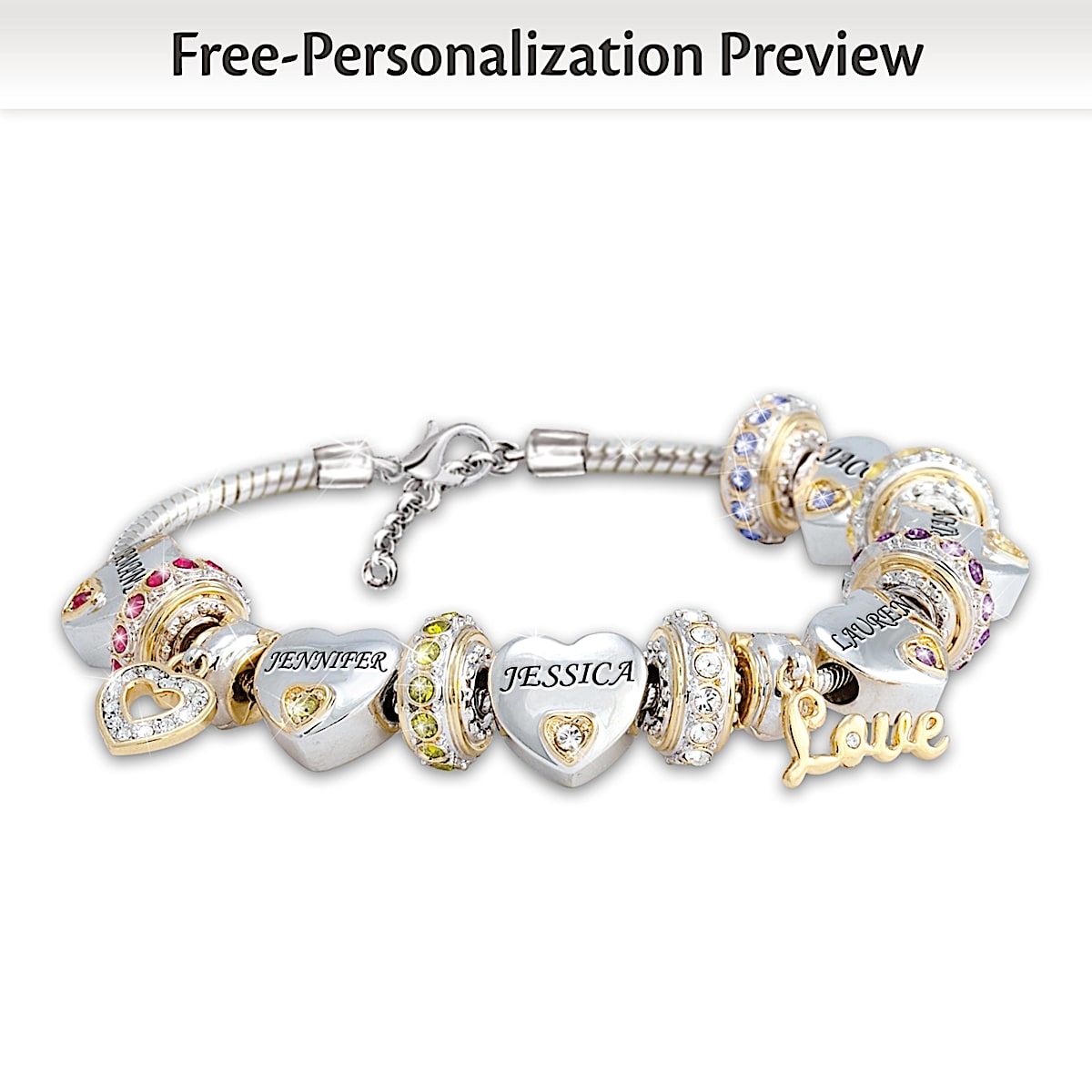 Personalized Birthstone Bracelet My Family My Joy  Personalized Jewelry
