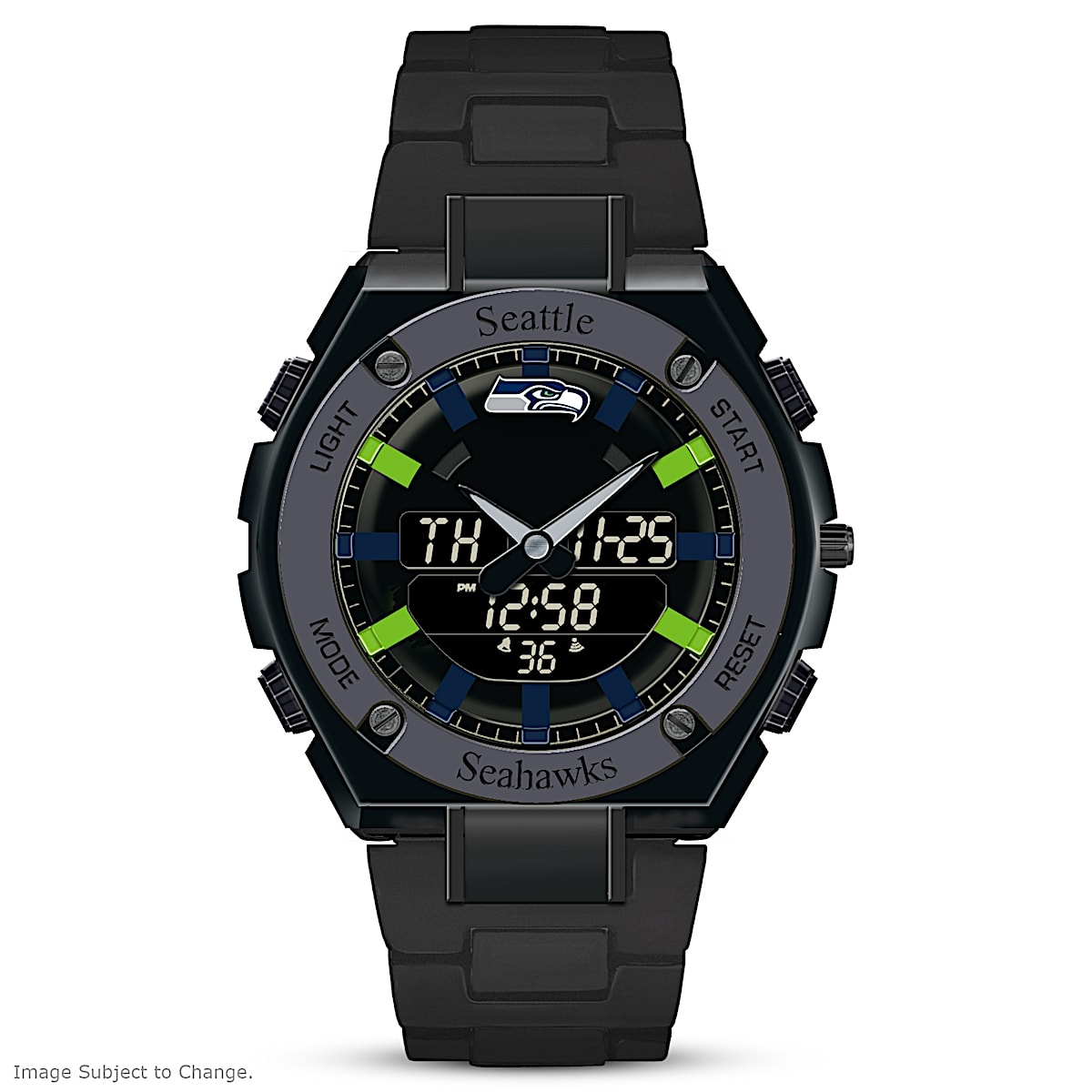 Invicta NFL Seattle Seahawks Men's 52mm Carbon Fiber Chronograph Watch –  Klawk Watches