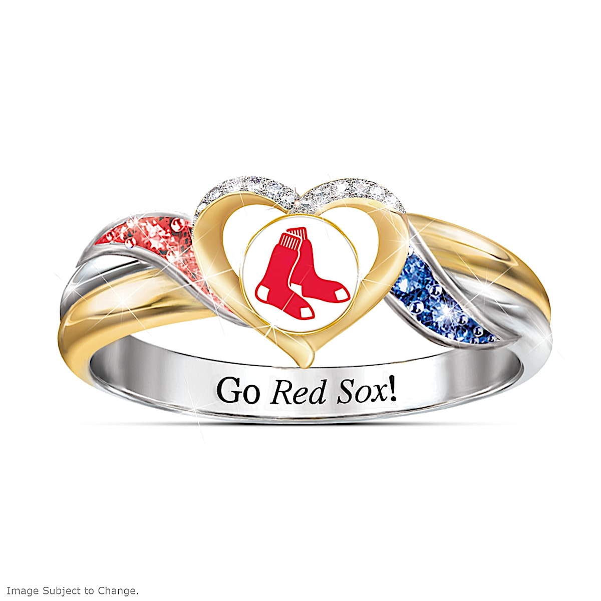 Boston Red Sox MLB Women's Pride Ring - Gifts for Christmas
