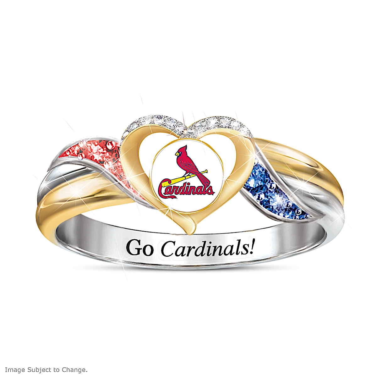 St. Louis Cardinals MLB Womens Pride Ring