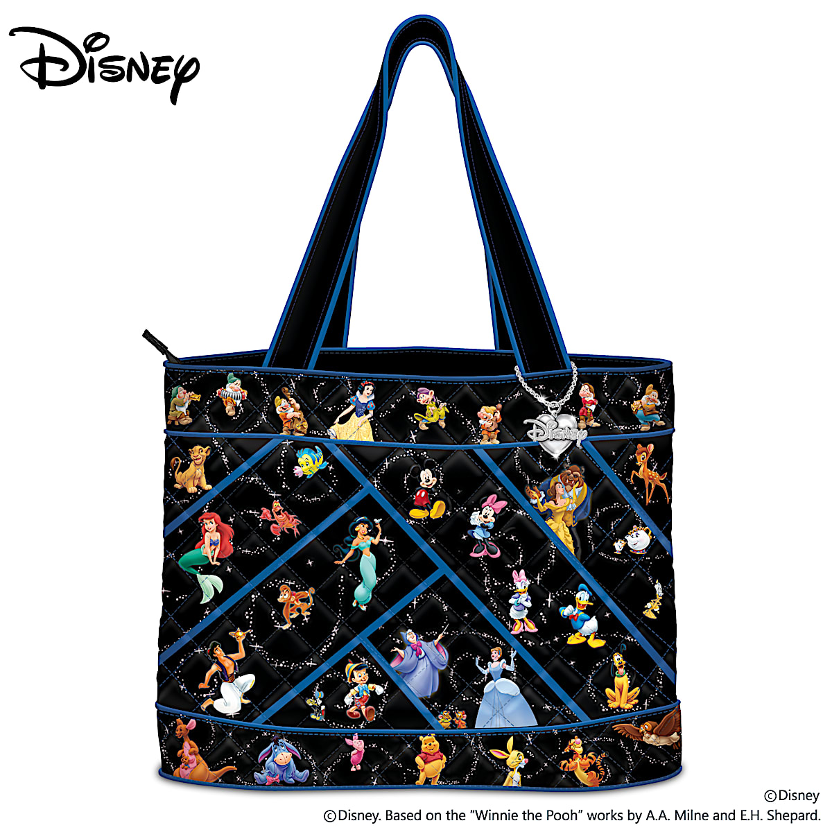 Disney Relive The Magic Womens Quilted Tote Bag