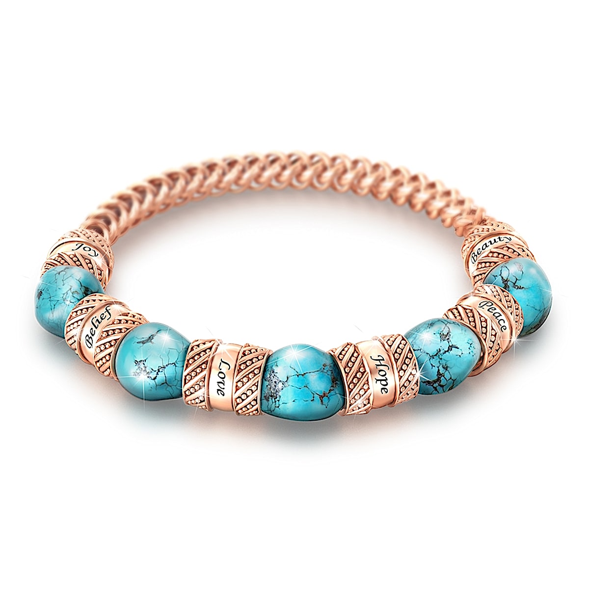 Copper and turquoise bracelet deals