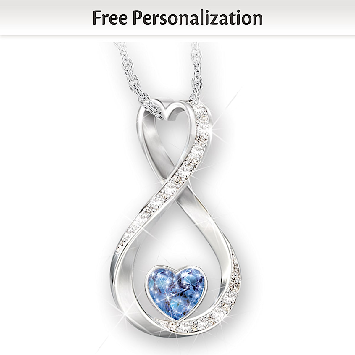 Personalised Heart Pendant Engraved Necklace with 5 Birthstones –  ineffabless.co.uk