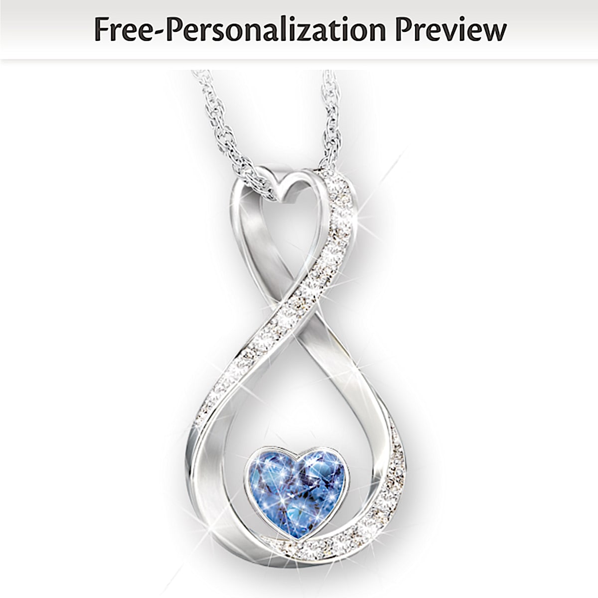 Personalised Heart Pendant Engraved Necklace with 5 Birthstones –  ineffabless.co.uk