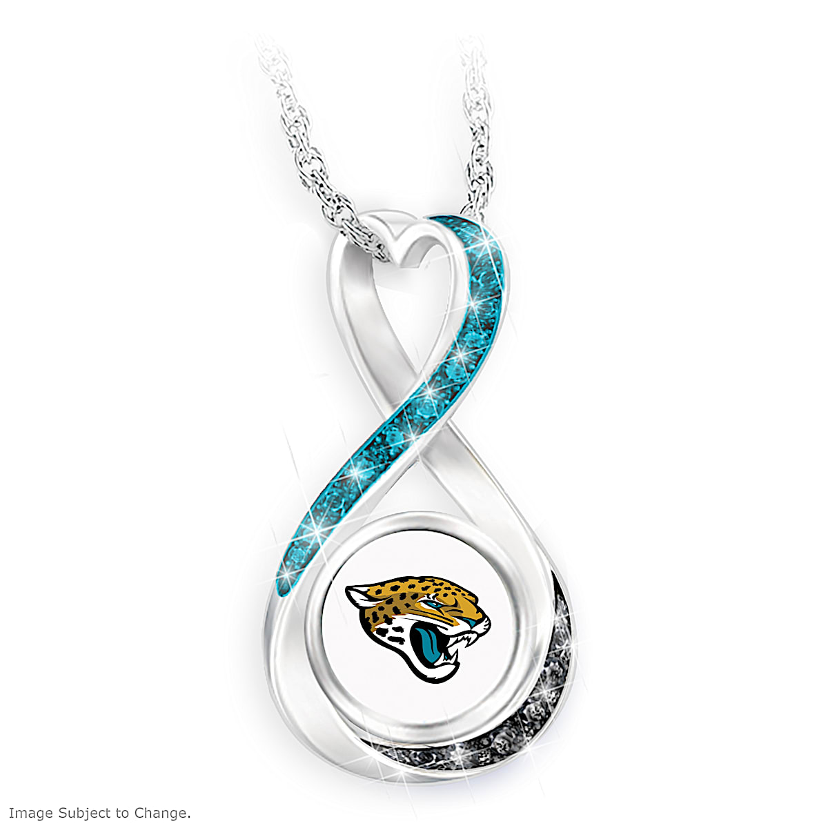 'Jacksonville Jaguars Forever' Infinity Pendant Necklace