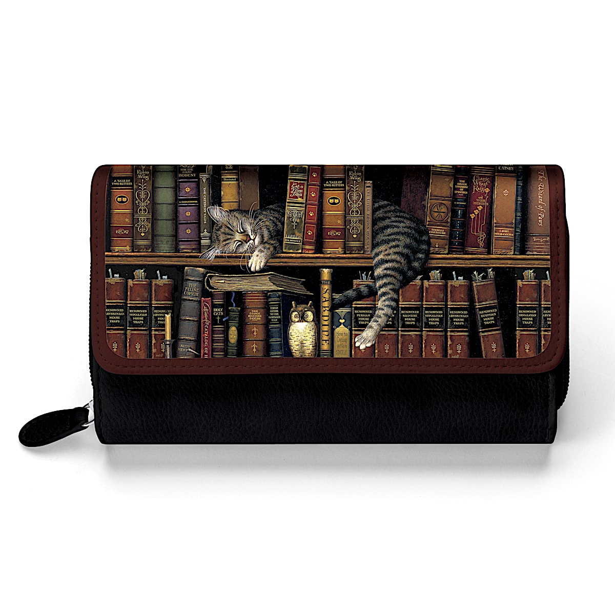Classic Tails Cat-Themed Trifold Wallet By Charles Wysocki – The